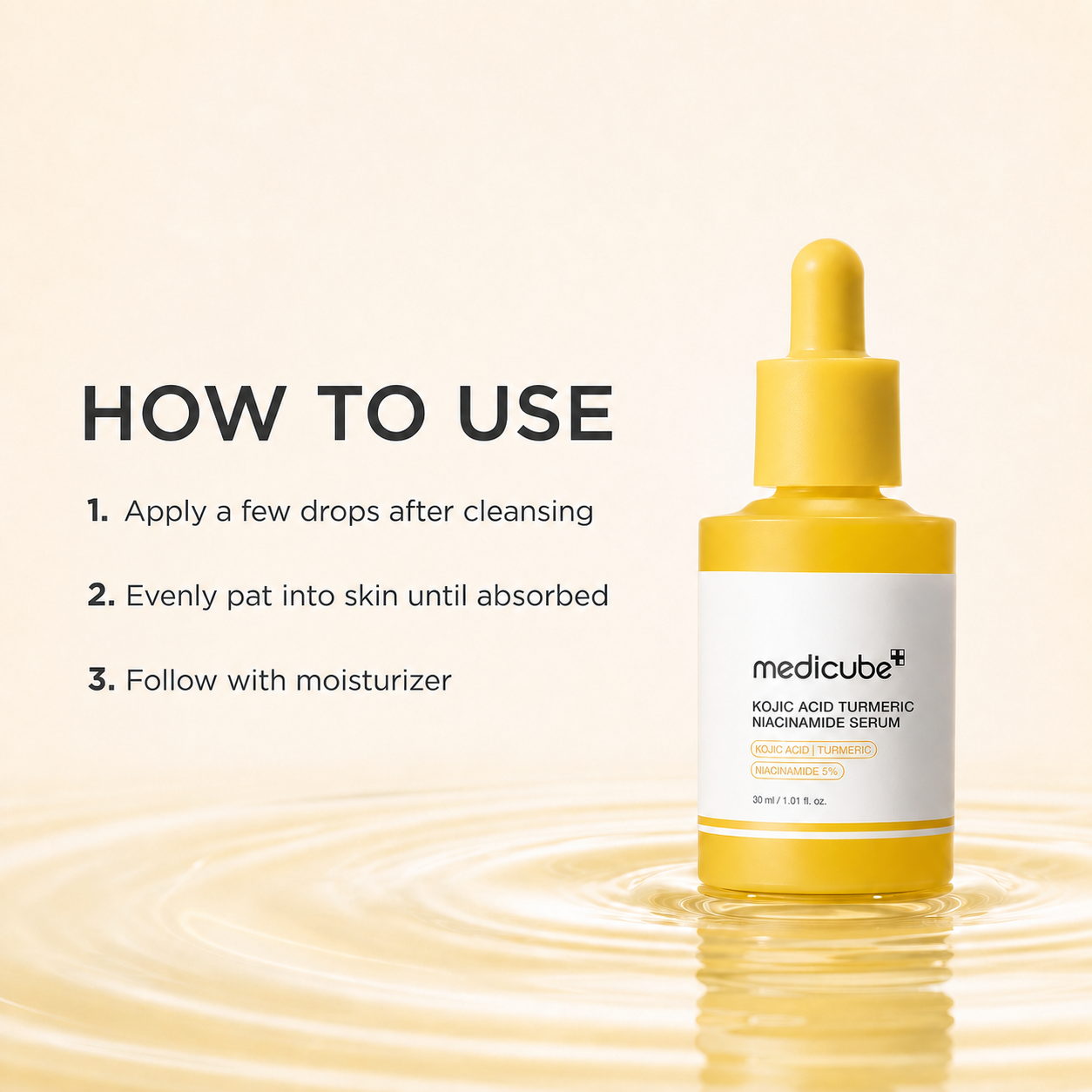 Medicube Kojic Acid Turmeric Niacinamide Serum 30ml