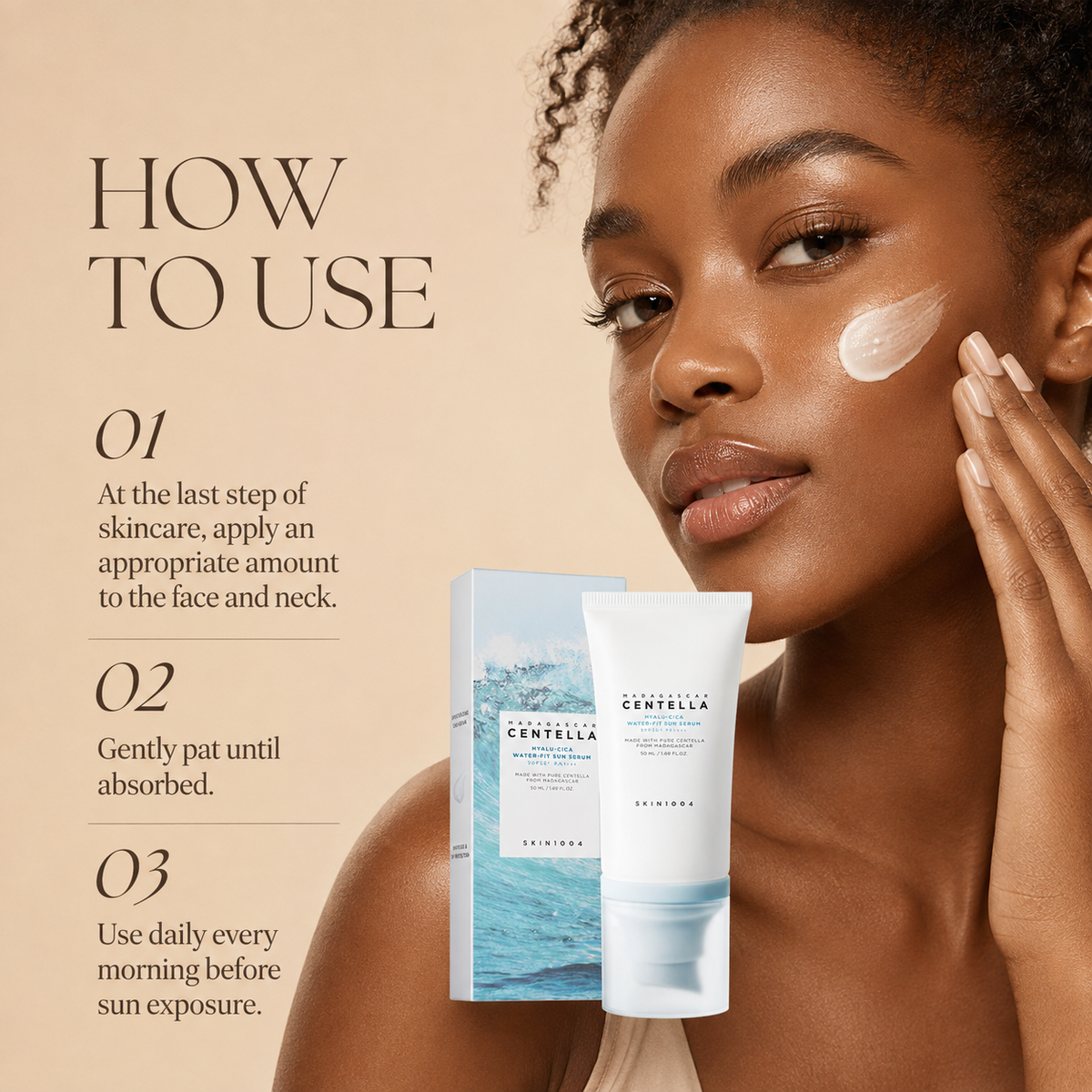 SKIN1004 Madagascar Centella Hyalu-Cica Water-Fit Sun Serum 100ml