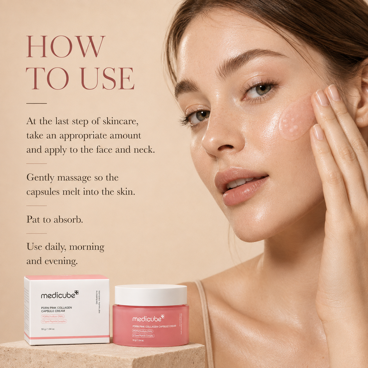 Medicube PDRN Pink Collagen Capsule Cream 55g