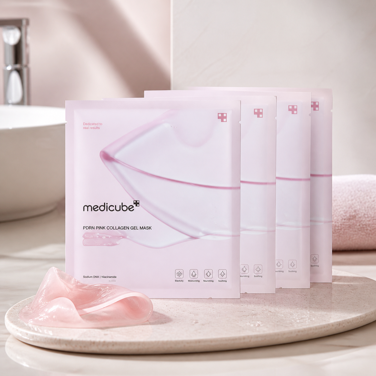 Medicube PDRN Pink Collagen Gel Mask (28g × 4ea)