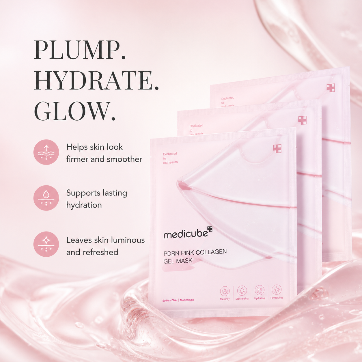 Medicube PDRN Pink Collagen Gel Mask (28g × 4ea)