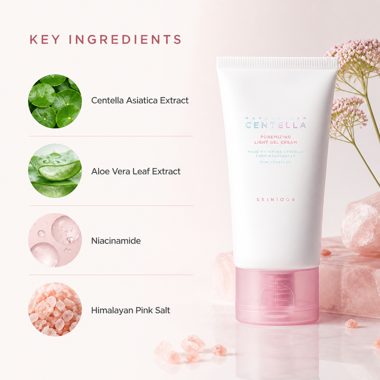 SKIN1004 Madagascar Centella Poremizing Light Gel Cream 75ml