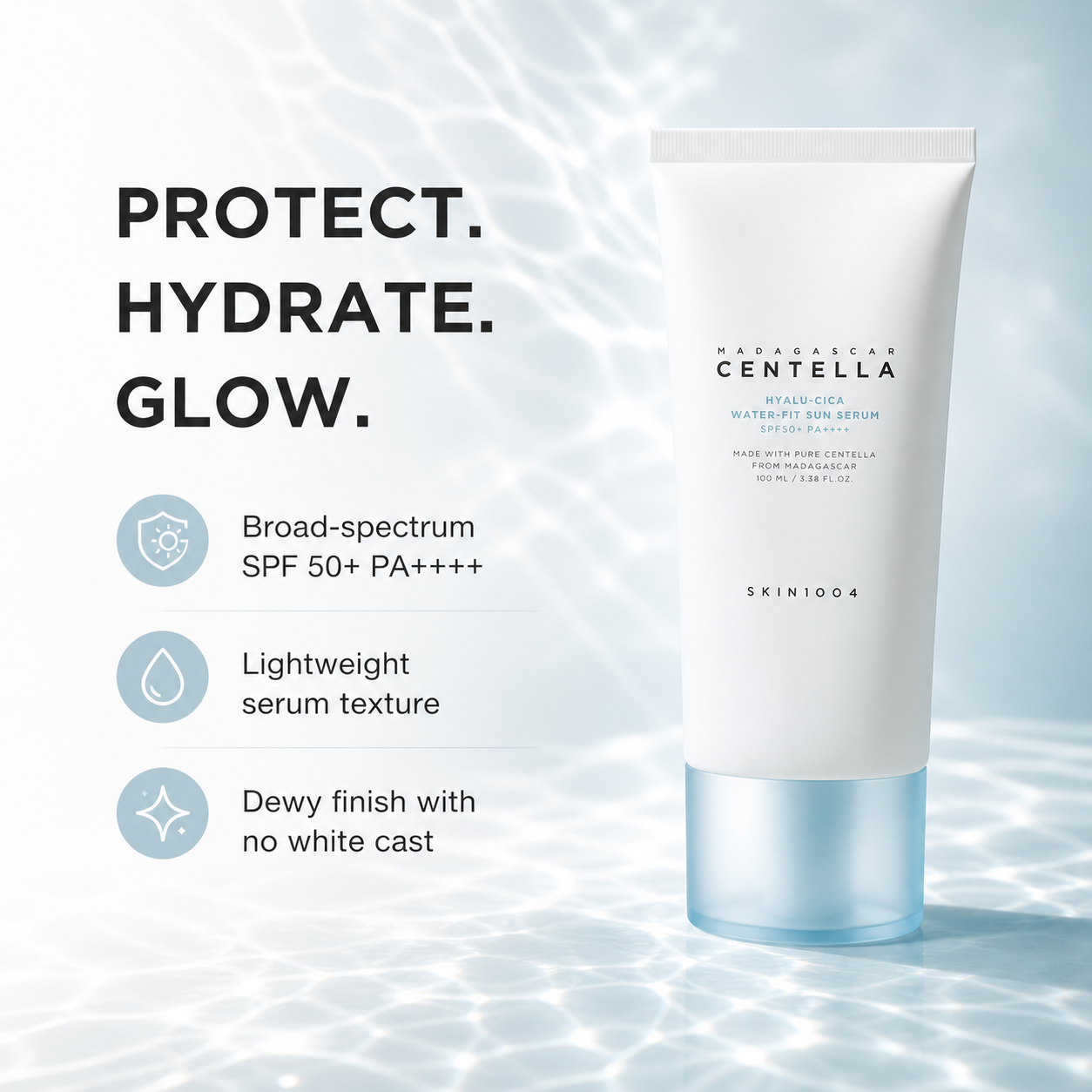 SKIN1004 Madagascar Centella Hyalu-Cica Water-Fit Sun Serum 100ml